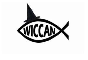 WICCAN darwin fish  Wicca/Witch/Pagan/Paganism T SHIRT  