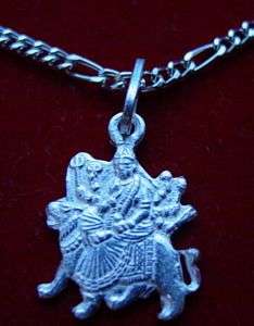 Hindu Durga OM Sterling Silver Charm Pendant Jewelry  