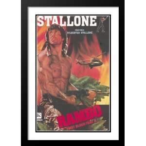  Rambo First Blood 2 Framed and Double Matted 20x26 Movie 