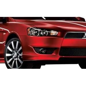   2012 Mitsubishi Lancer and Lancer Sportback Front Air Dam in Rally Red