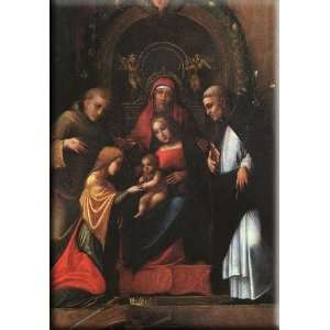   St. Catherine 21x30 Streched Canvas Art by Correggio