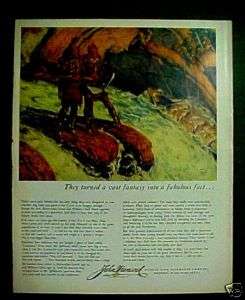 1954 John Hancock Life Insurance Lewis & Clark Print AD  