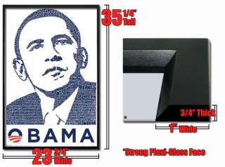 Framed Barack Obama Hope Change Poster Fr9816  