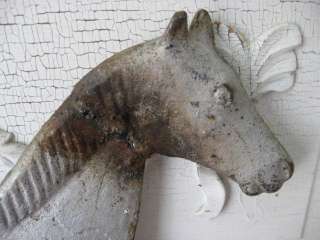 THE BEST Old CAST METAL HORSE was Weathervane Weight NOW AWESOME WALL 