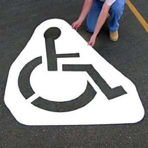   Reusable Plastic Stencil Handicap Parking Symbol