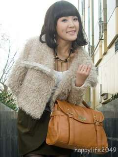 Vintage Satchel Pu Leather Handbag Shoulder Bag Women Student School 
