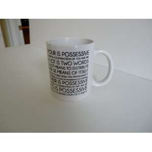 Rules of Grammar White Ceramic Mug 