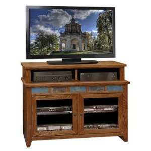    Oak Creek 48 Two Tier TV Stand in Golden Oak: Furniture & Decor
