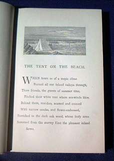 John Greenleaf Whittier TENT ON THE BEACH 1867 1stEd  