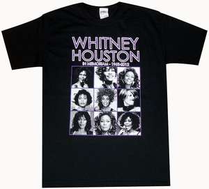 Whitney Houston Tribute Rest In Peace   Music Fan T Shirt  