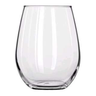 Libbey 12 oz Stemless White Wine Glass   Case  12  