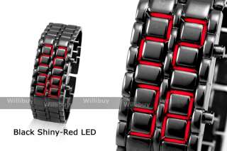   2012 Blue/Red LED Wristwatch/Watch Black/Silver/White Edition  