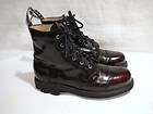 JOHN FLUEVOG SEVENTH HEAVEN ANGELS MENS BLOOD RED LEATHER BOOTS SIZE 