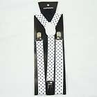 Men’s polka dot clip on Unisex suspenders braces BD852