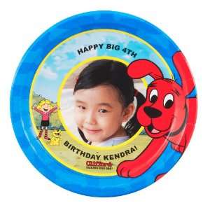   Clifford The Big Red Dog Personalized Dinner Plates (8): Toys & Games
