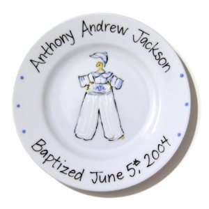  Hand Painted Gift, Baptism Boy: Baby