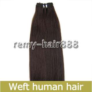 50W Indian Remy Weft human hair extensions#02,16,80g  