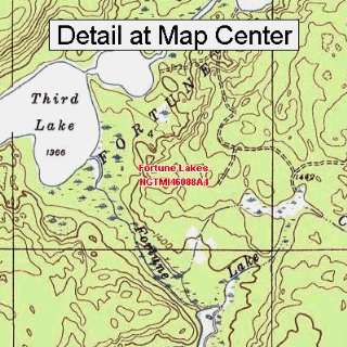   Map   Fortune Lakes, Michigan (Folded/Waterproof): Sports & Outdoors