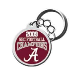 Alabama Crimson Tide 2009 SEC Champions Round Domed Keychain 
