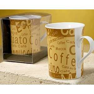   Coffee Style Ceramic Coffee Mug   Wedding Party Favors: Home & Kitchen