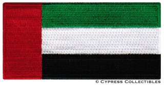 UAE FLAG embroidered iron on PATCH UNITED ARAB EMIRATES MUSLIM 