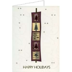  Gold Foil Happy Holidays Holiday Cards Toys & Games