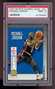 1992 93 Skybox Michael Jordan Olympic Team USA 11 PSA 9  