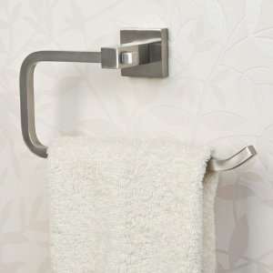  Albury Collection Towel Ring   Brushed Nickel: Home 