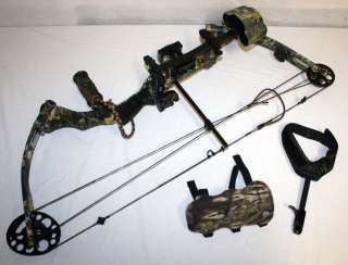   Compound Hunting Bow 60# Draw 28 w Quiver, Release Left Hand  