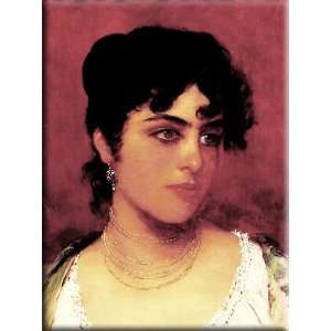  Young Italian Beauty 12x16 Streched Canvas Art by Blaas, Eugene 