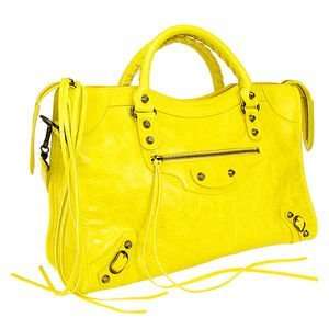  Balenciaga Electric Yellow City Bag RH   2898 Sports 