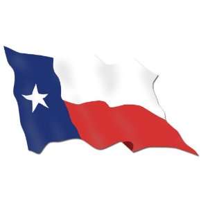  Waving Texas State Flag Sticker 