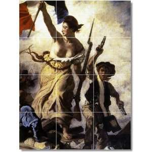  Eugene Delacroix Historical Bathroom Tile Mural 14  24x32 
