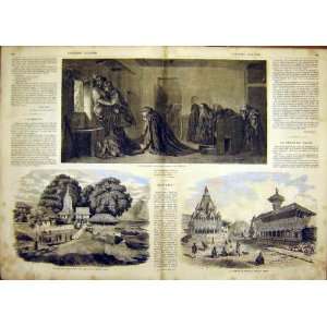  Saint Delaroche Nepal Temple Pattan French Print 1865 