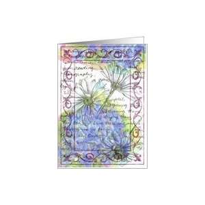 Watercolor Flower Journal Notecard Card