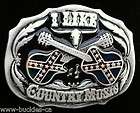 COOL GIFT COUNTRY MUSIC REBEL FLAG WESTERN BELT BUCKLES BOUCLE DE 