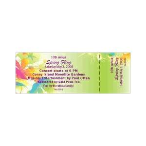  Spring Fling Event Tickets or Invitations Health 