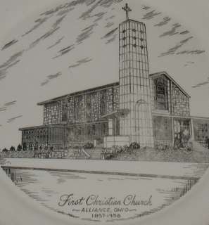 1958 Alliance Ohio OH First Christian Church Plate  