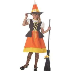    Kids Sweet Candy Corn Witch Halloween Costume (SM): Toys & Games