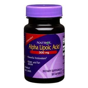  Natrol Alpha Lipoic Acid 300mg, 50 Capsules Health 