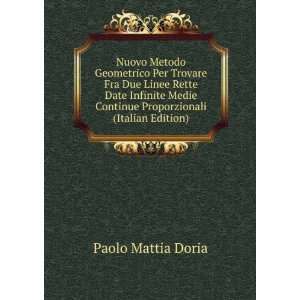   Continue Proporzionali (Italian Edition): Paolo Mattia Doria: Books