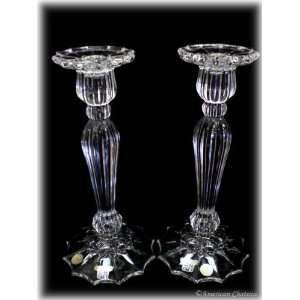    Pair Czech Crystal Candlesticks Candle Holders: Home & Kitchen