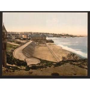 Photochrom Reprint of General view, Biarritz, Pyrenees, France