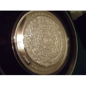  2010 1 KILO AZTEC CALENDAR SILVER COIN .999, NEW ONE 
