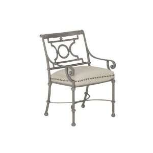   Metal Arm Patio Dining Chair Granite Rust Finish: Patio, Lawn & Garden