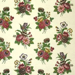   Museum Floral Flourish Linen Fabric By The Yard: Arts, Crafts & Sewing
