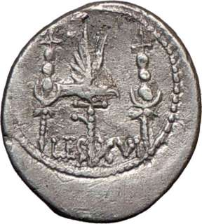 MARK ANTONY Cleopatra Lover 32BC Rare Ancient Silver Roman Coin XVI 