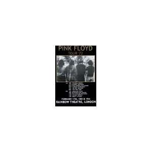  Pink Floyd Concert Poster   1972 European Tour: Home 