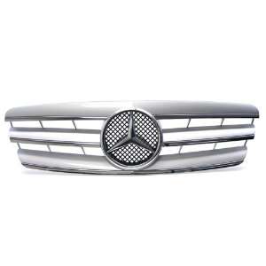    07 Mercedes Benz C class Sedan (W203) ONLY Silver Front Grille Grill