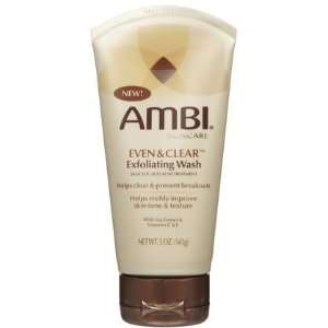 Ambi Skin Care Even & Clear Exfoliating Wash 5 ounces (Quantity of 5)